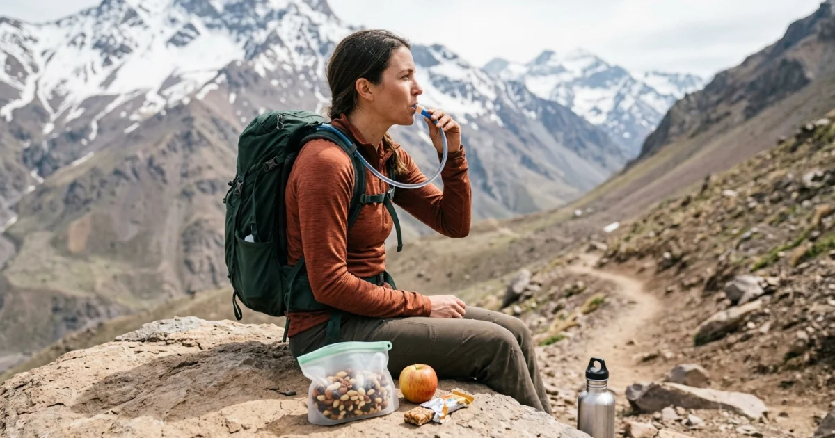 Cómo hidratarse y comer durante una salida de hiking