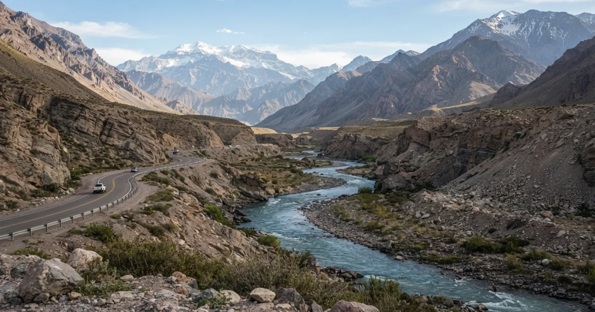 Río Mendoza en la Alta Montaña: origen, paisaje y papel en el corredor andino